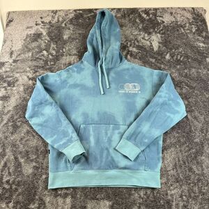 Stance Mercury Hoodie Tie Dye Sweatshirt Men's L Blue Fleece Lined Pullover